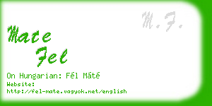 mate fel business card